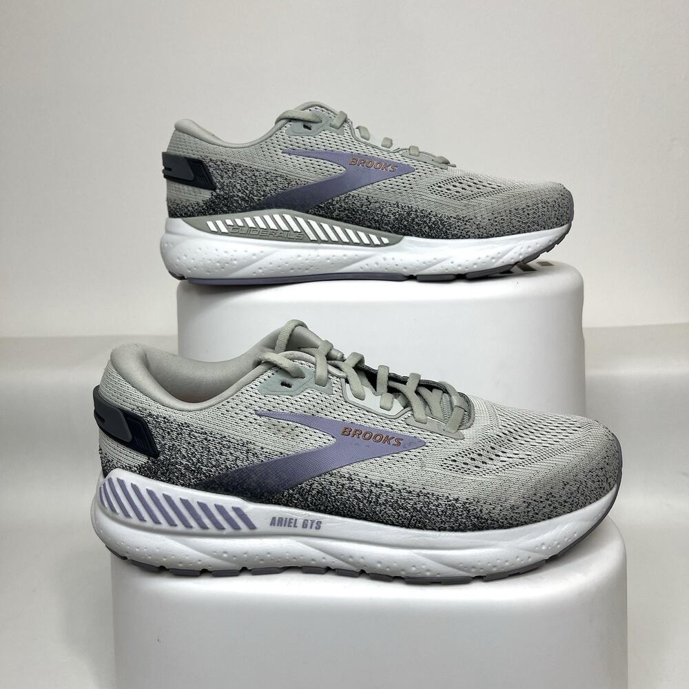 Brooks Ariel GTS 24 Womens 10 Wide Mercury/ Ebony/Sweet Lavender Running Shoe